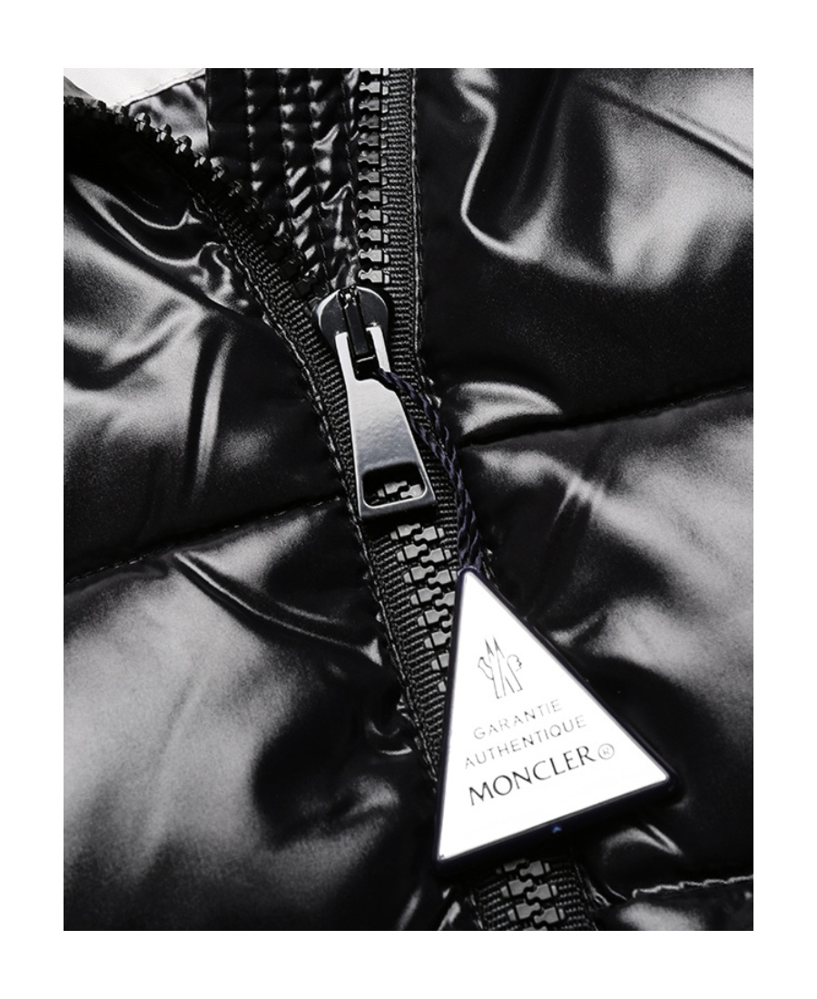 Shop Moncler Hooded Down Jacket In Black