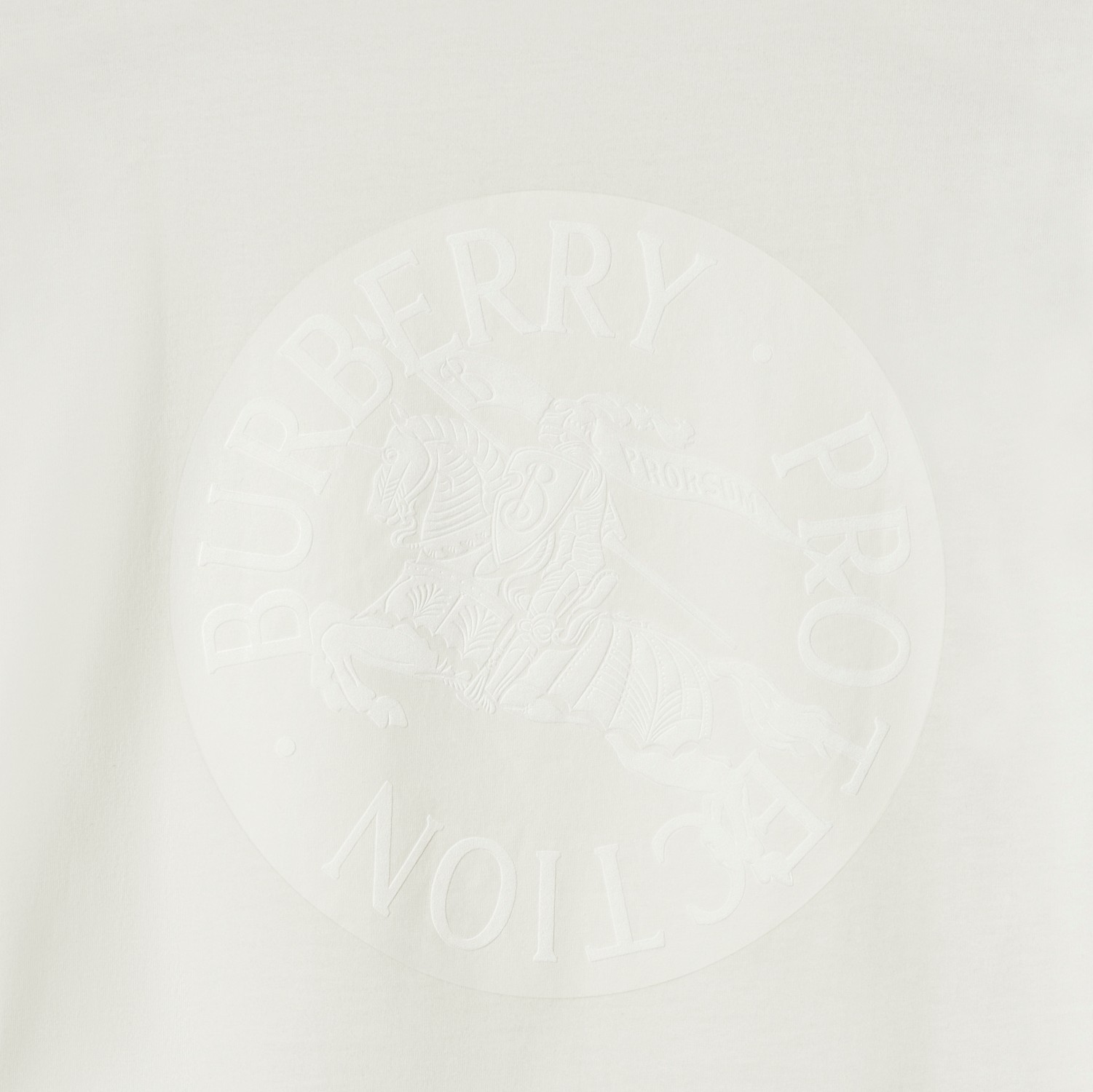 Shop Burberry Cotton T-shirt In Chalk