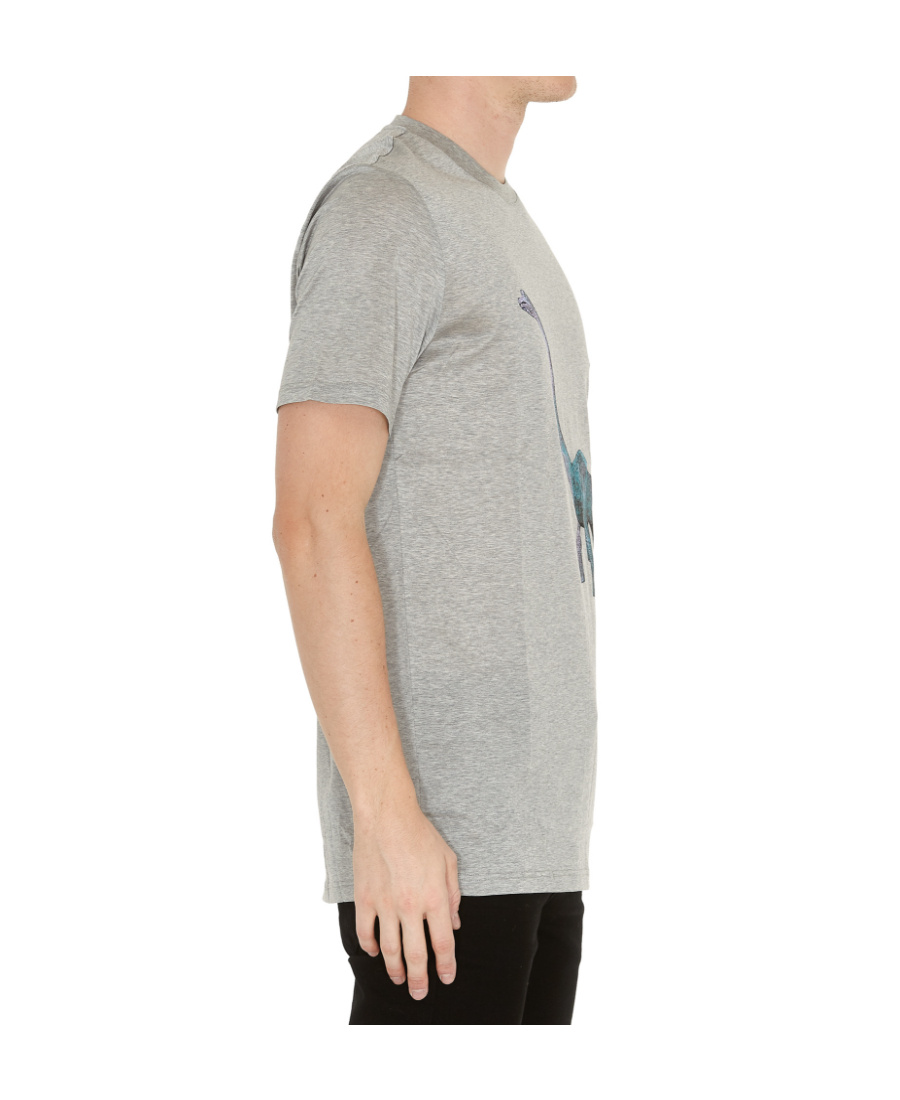 Lanvin Round-necked T-shirt In Gray