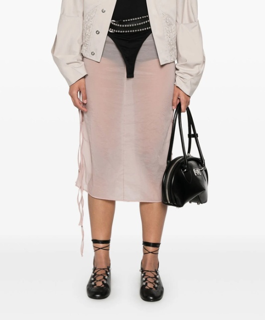 Shop Low Classic Strappy Skirt In Pink