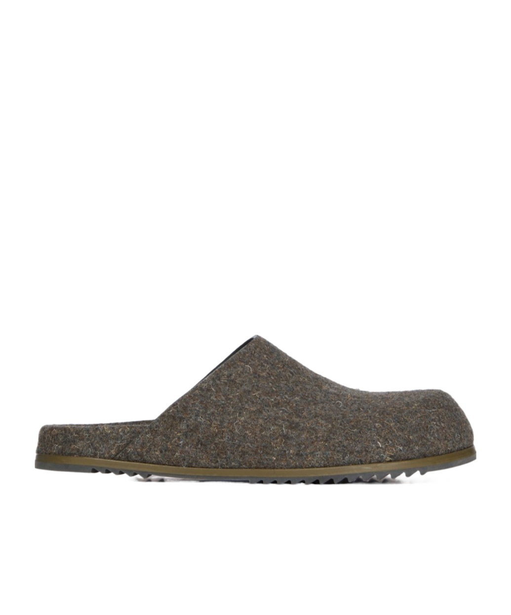 Rick Owens Gray Concordians Granola Mule Loafers In Brown