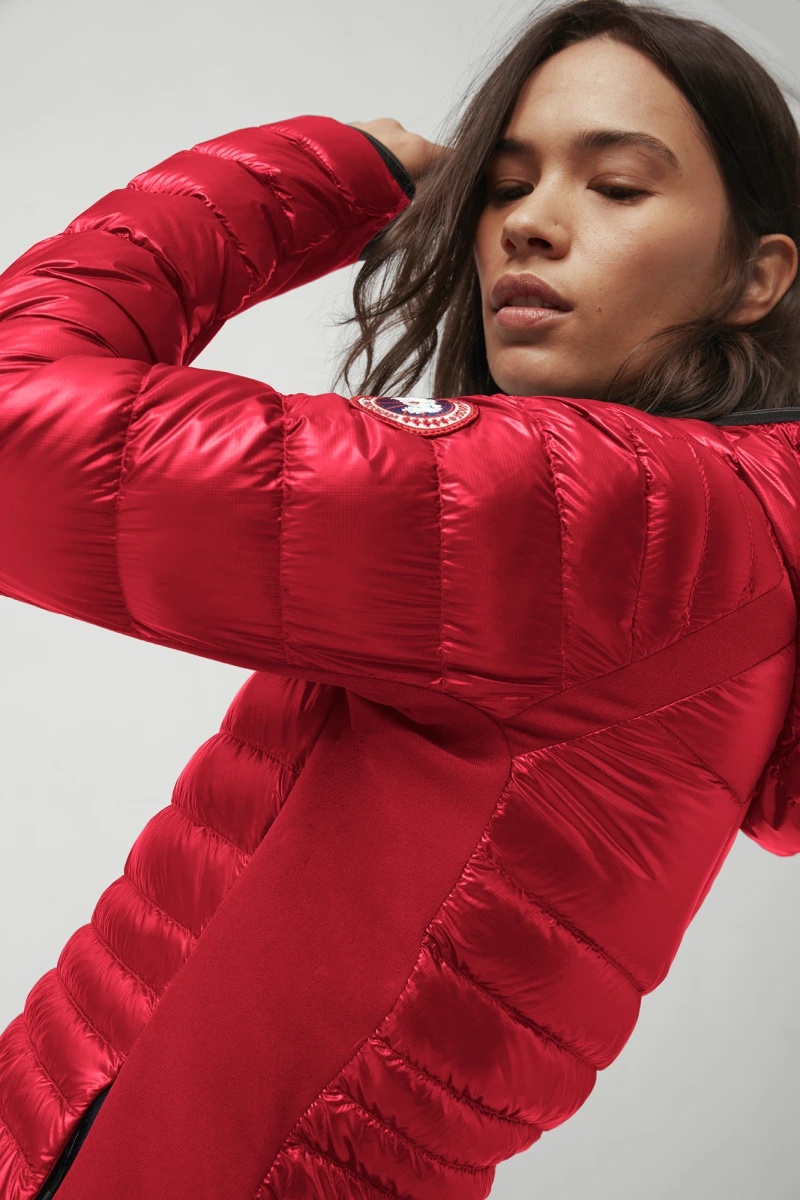 Canada Goose Fitted-waist Puffer Jacket In Red