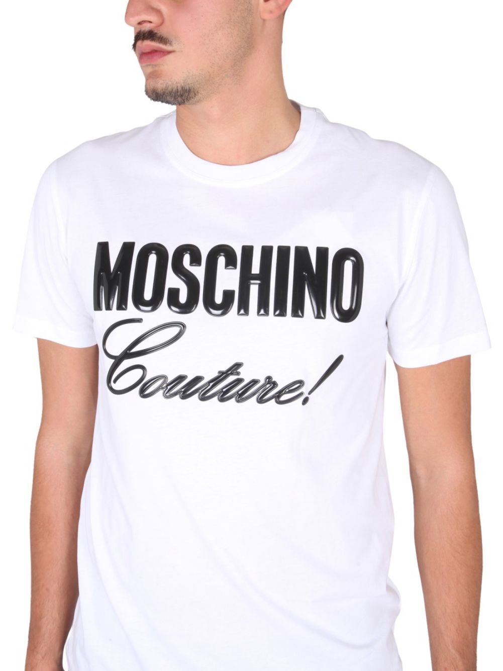 Moschino Short Sleeve Crewneck T-shirt In White