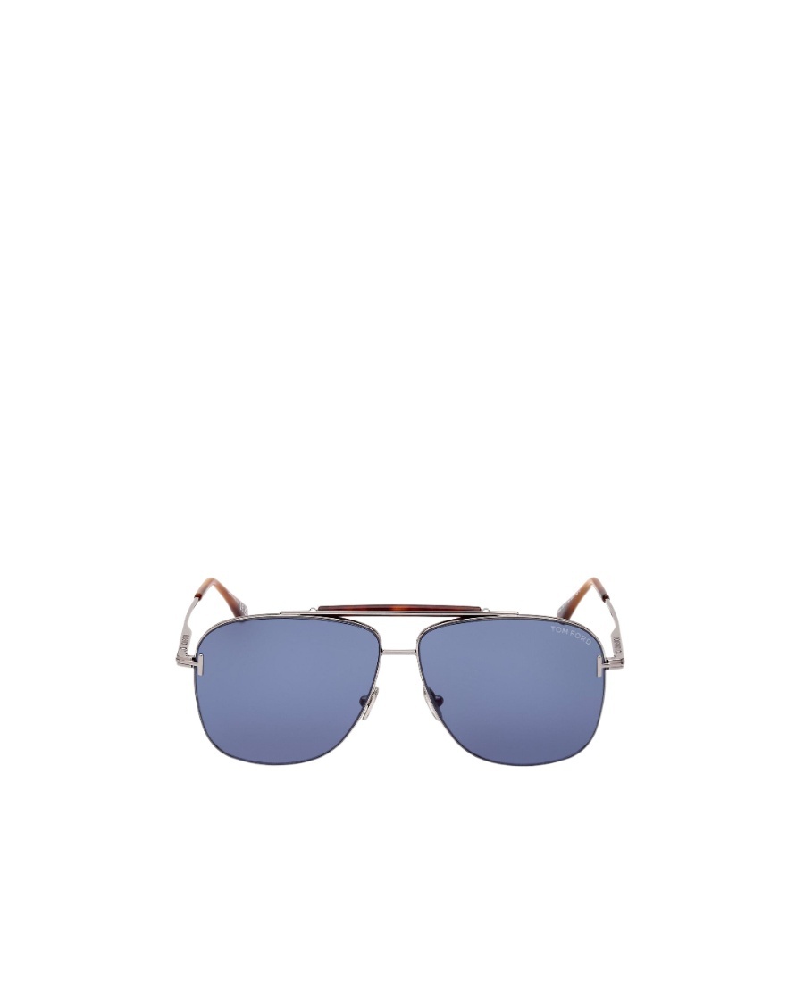 Tom Ford Eyewear Jaden Aviator Frame Sunglasses In Blue