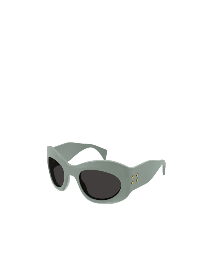 Gucci Tinted-lenses Oval-frame Sunglasses In Green