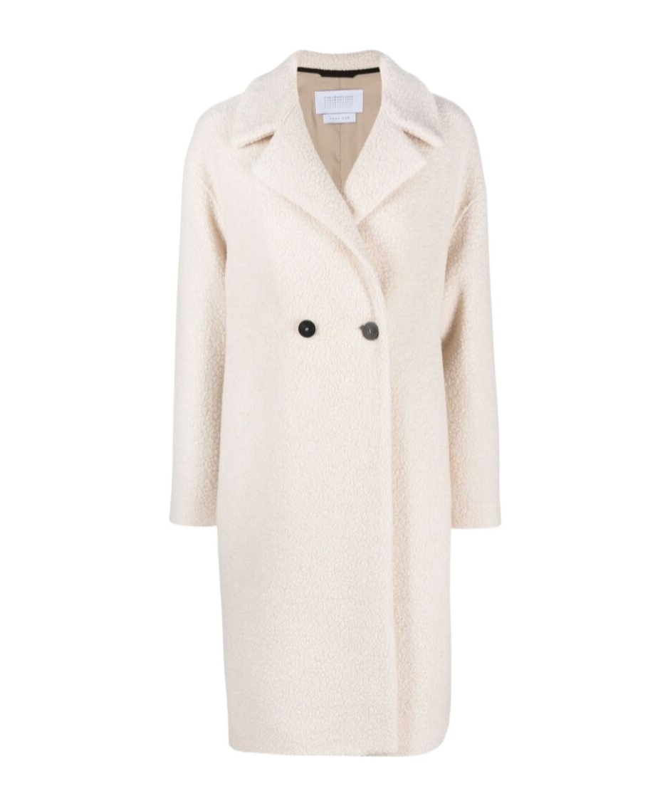Harris Wharf London Double-breasted Coat In Neutral