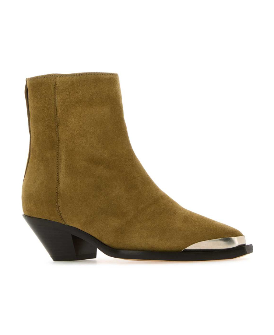 Shop Isabel Marant Adnae Low Boots In Brown