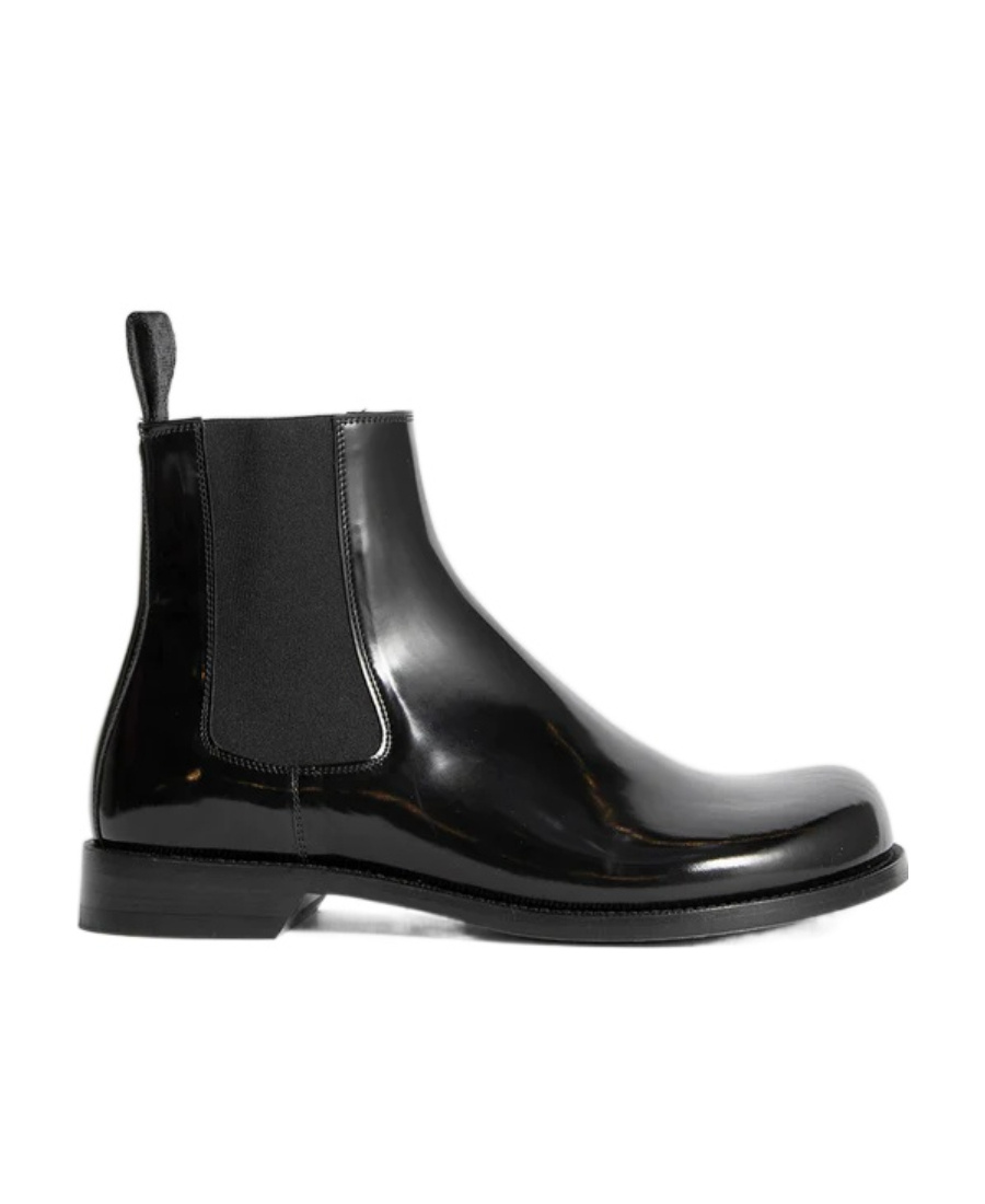 Loewe Women's Campo Patent Leather Chelsea Boots In Black
