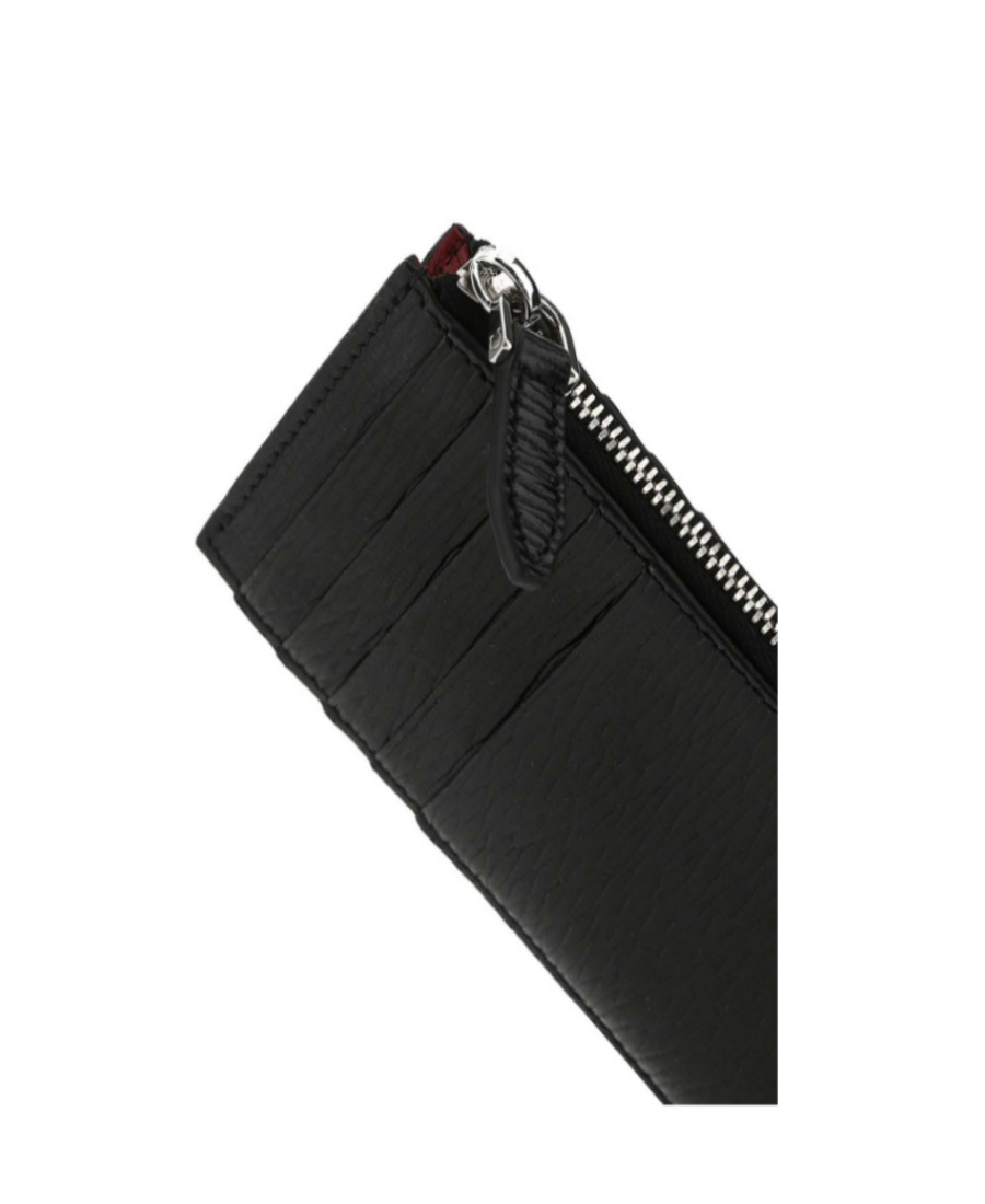 Shop Ferragamo Gancini Leather Cardholder Wallet In Black