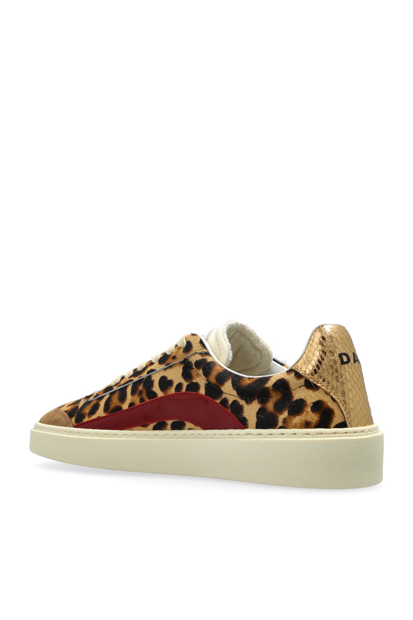 Dsquared2 Leopard Print Lace Up Sneakers In Animal Print