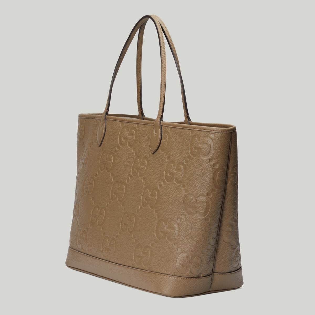 Gucci All-over Logo Tote Bag In Brown