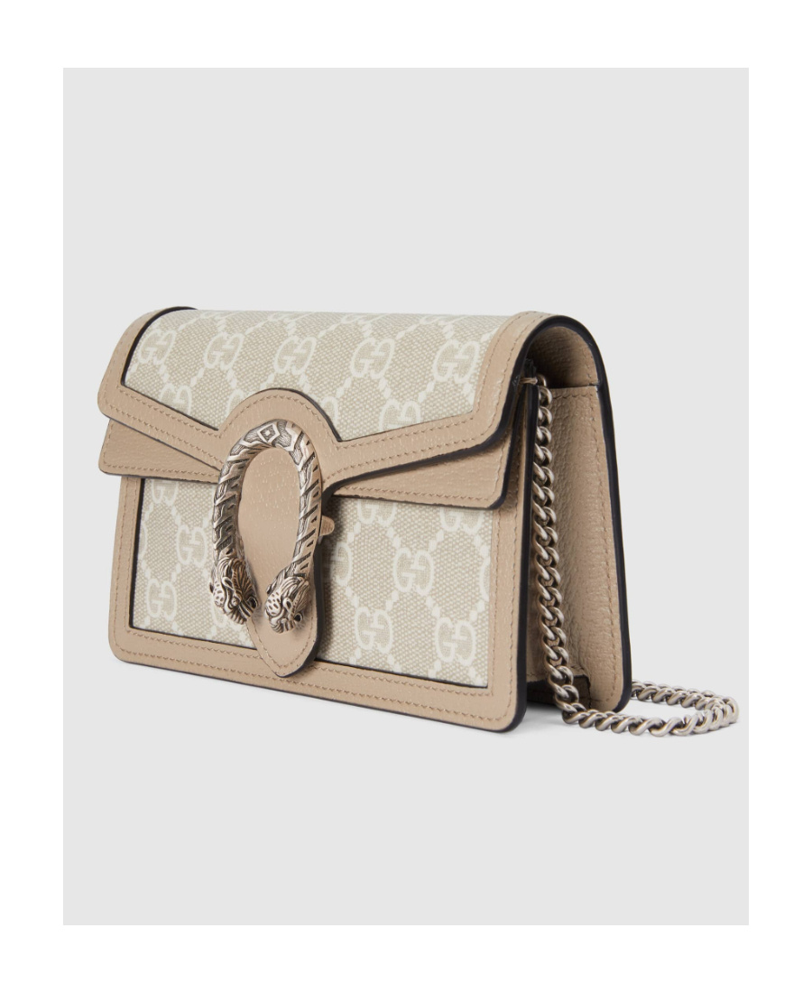 Gucci Super Mini Dionysus Shoulder Bag In Nude