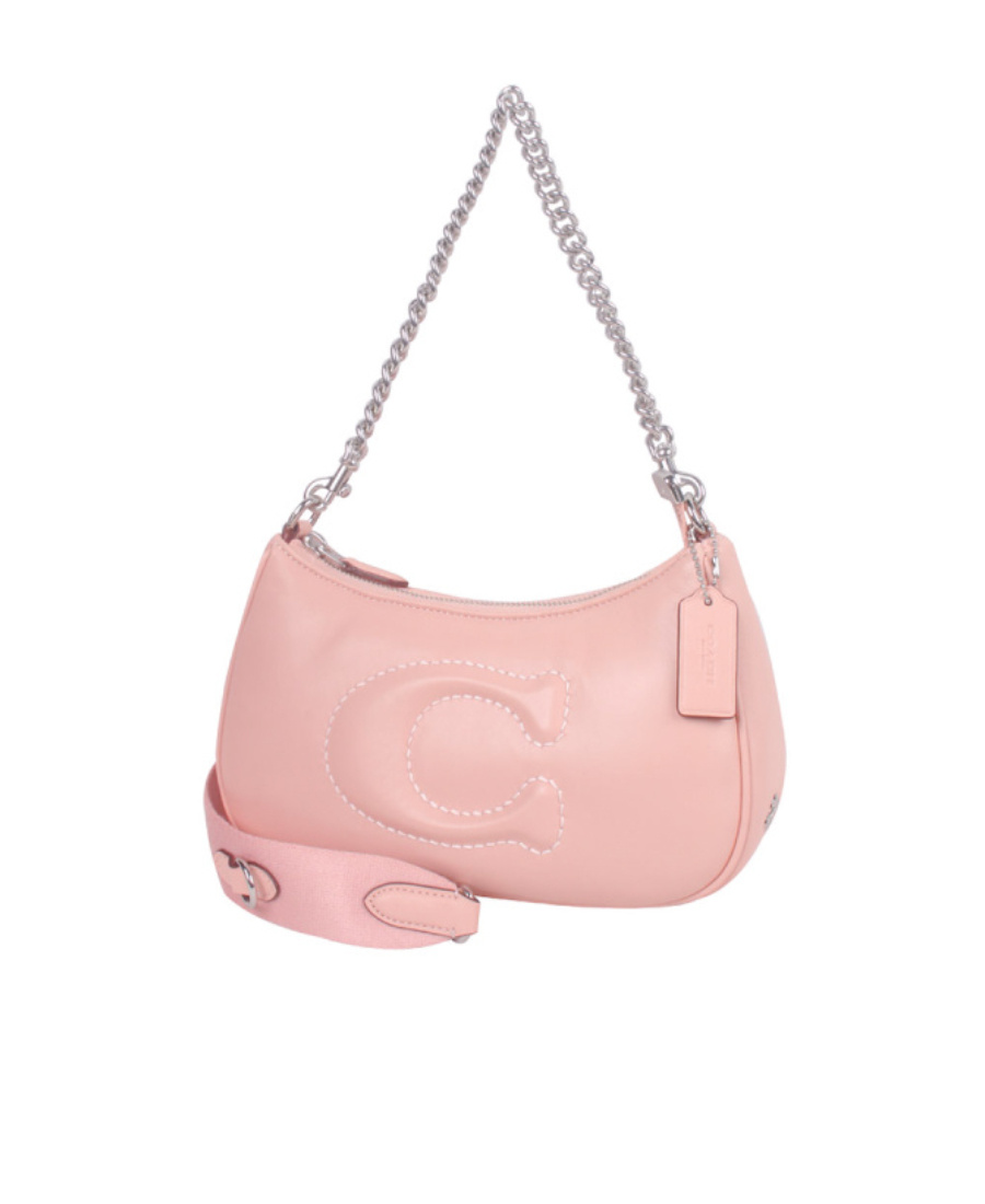Coach Teri Logo Shoulder Bag In Pink