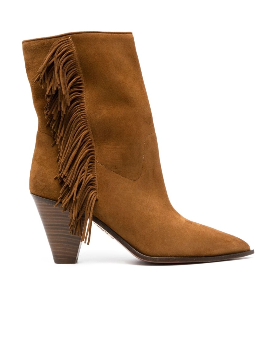 Aquazzura Women's Marfa Bootie 70 In Brown