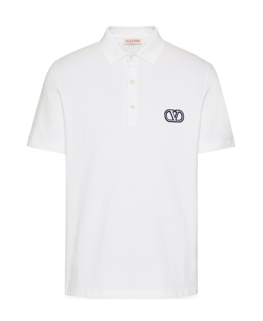 VALENTINO VALENTINO	VLOGO SIGNATURE STRAIGHT HEM POLO SHIRT