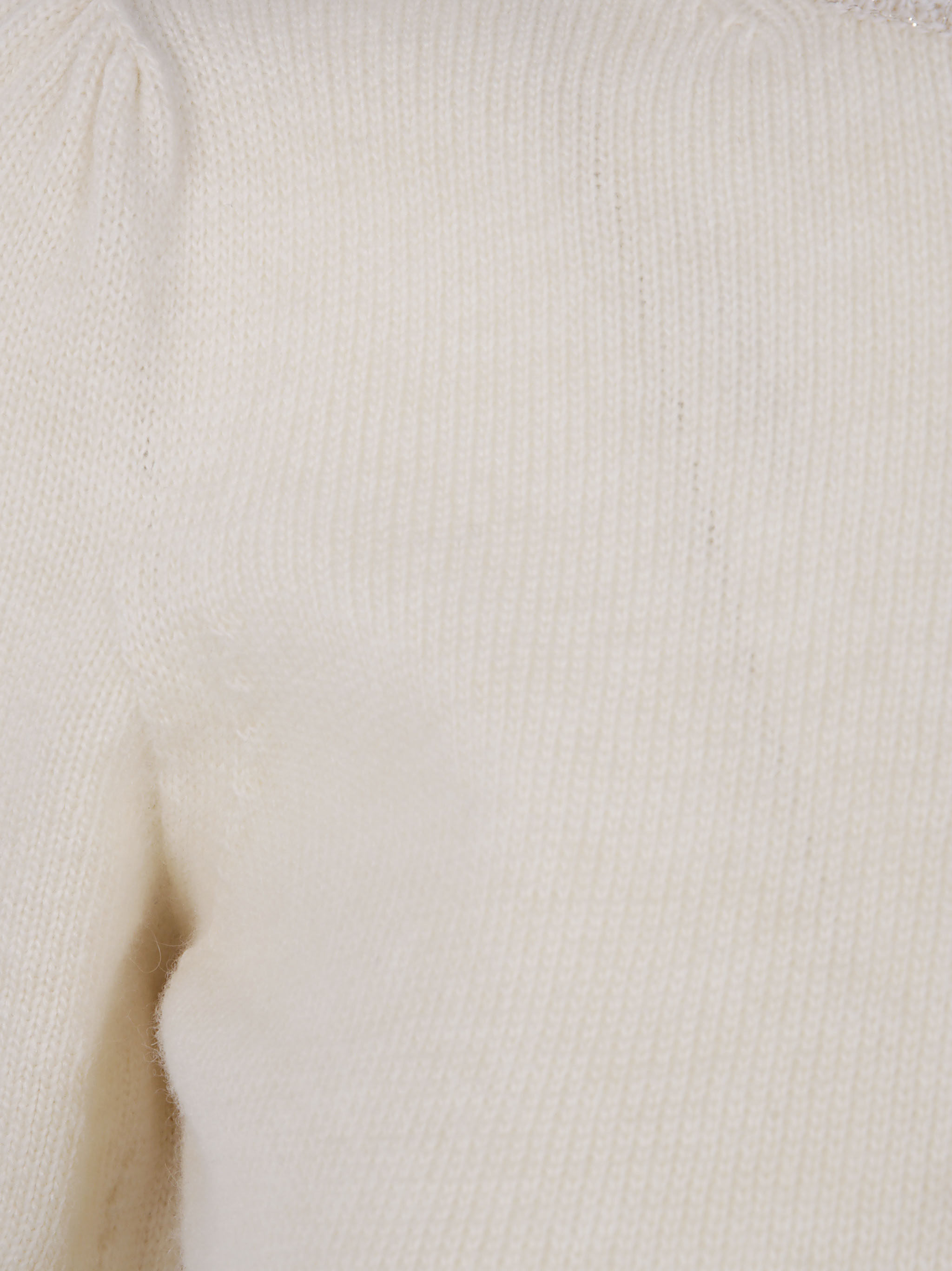 Twinset Short-sleeved Knitted Sweater In Neutral