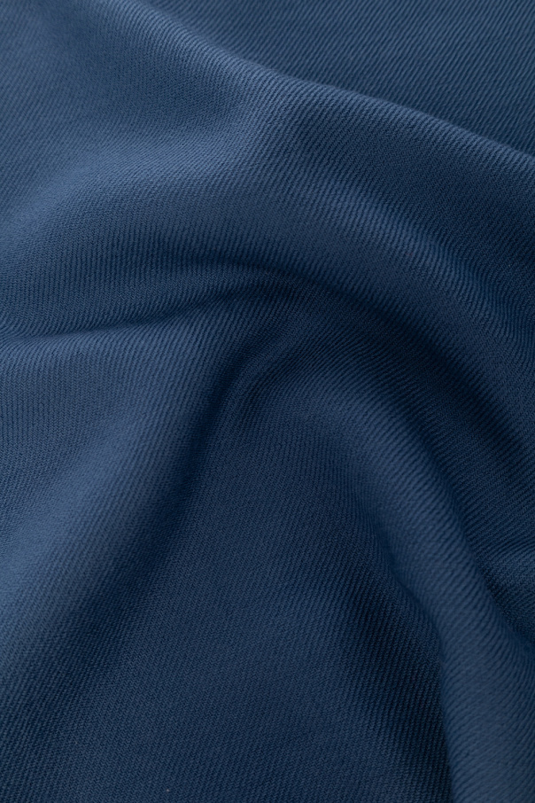 Ferragamo Logo Scarf In Blue