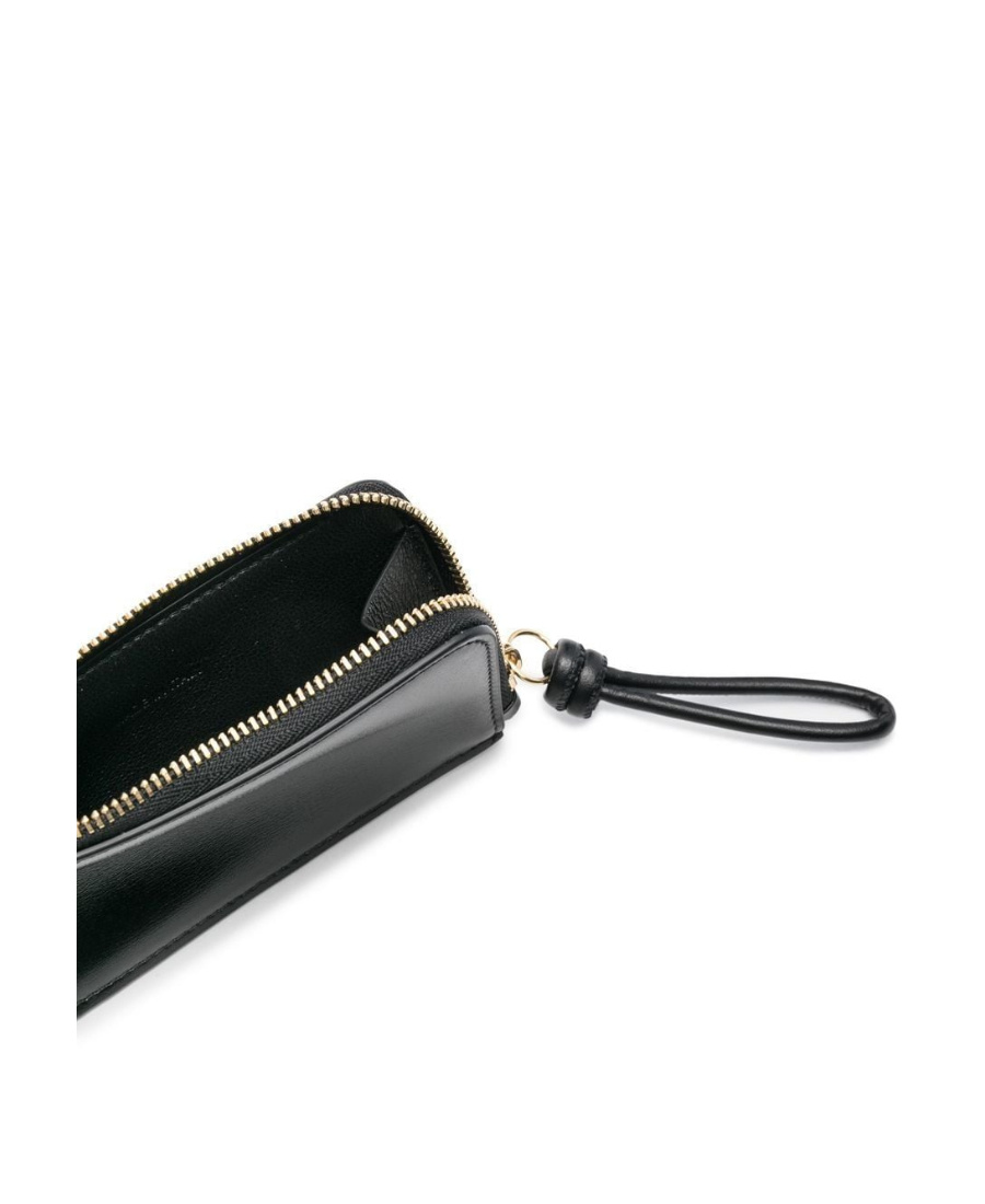 Jil Sander Logo-lettering Leather Wallet In Black