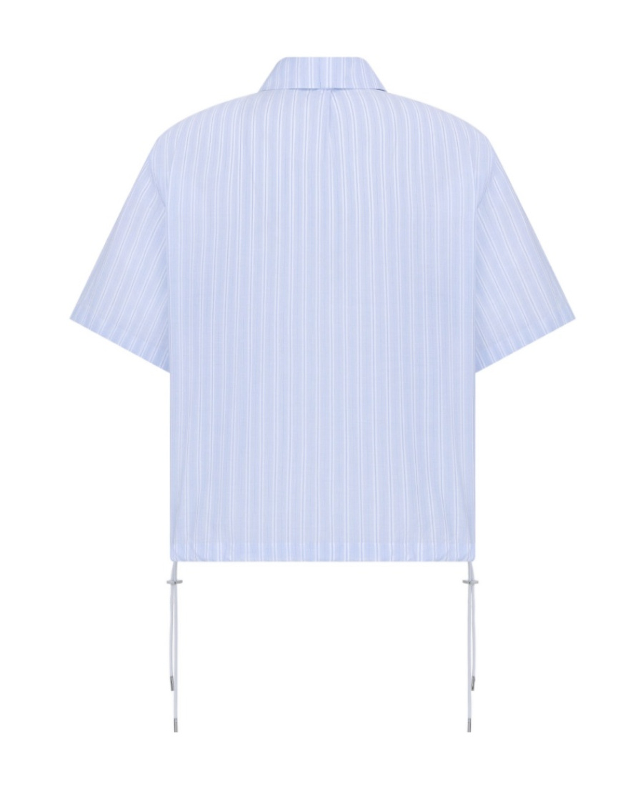 Dior Striped Pullover Shirt In Blue