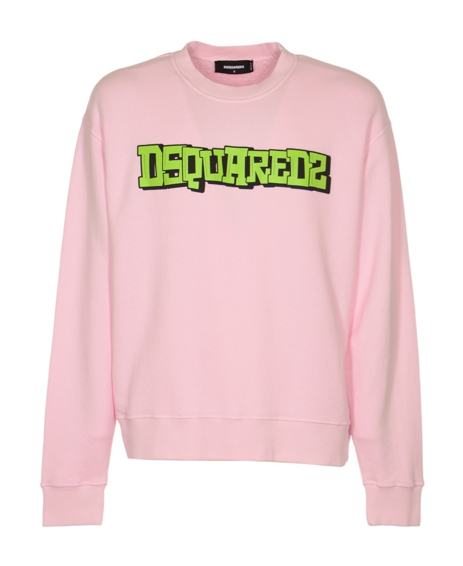 Dsquared2 Logo-print Detail Sweatshirt In Pink