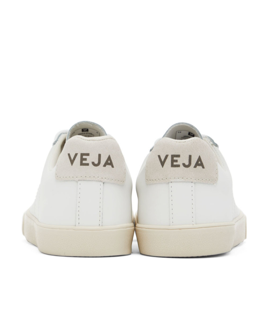 Veja White Esplar Leather Sneakers In White