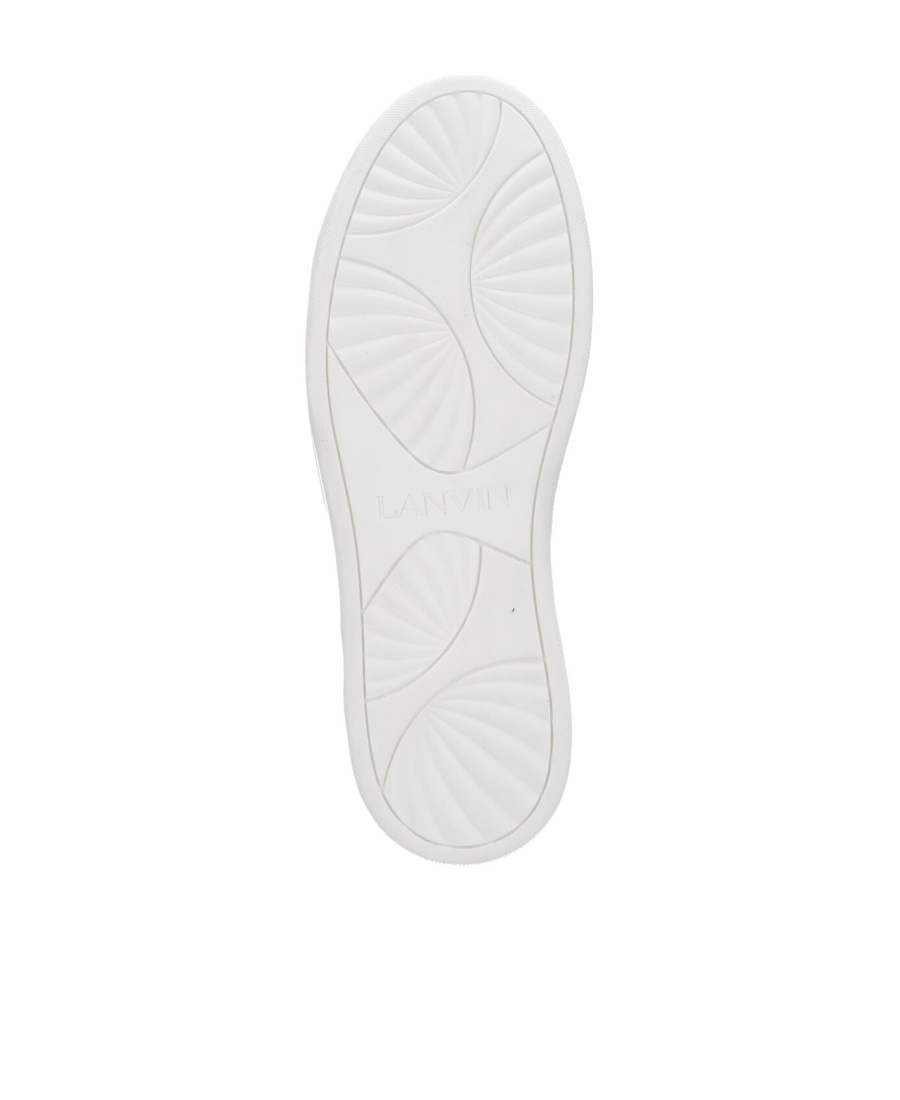 Shop Lanvin Ddb0 Leather Sneakers In White