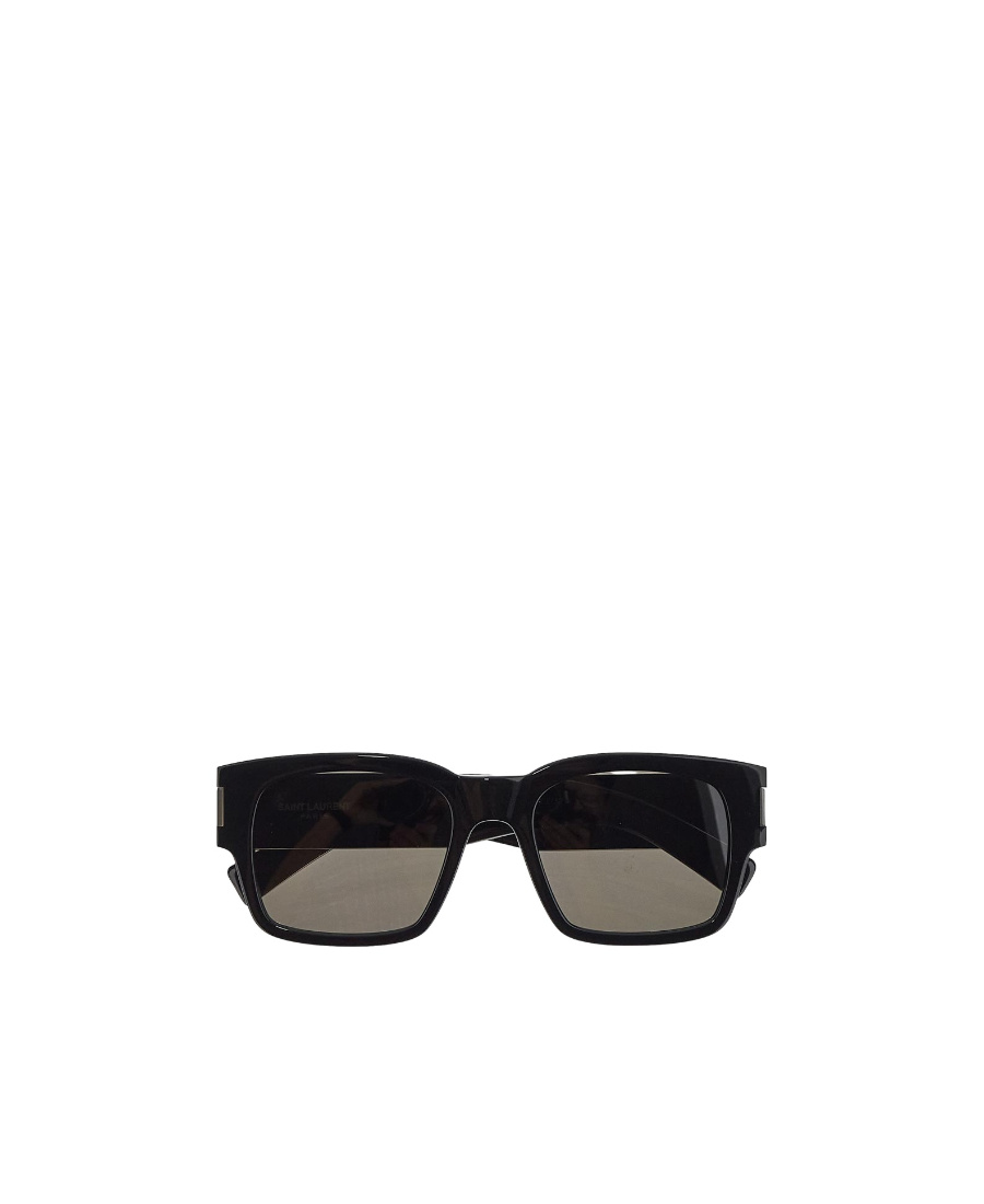 Saint Laurent Logo Sunglasses In Black