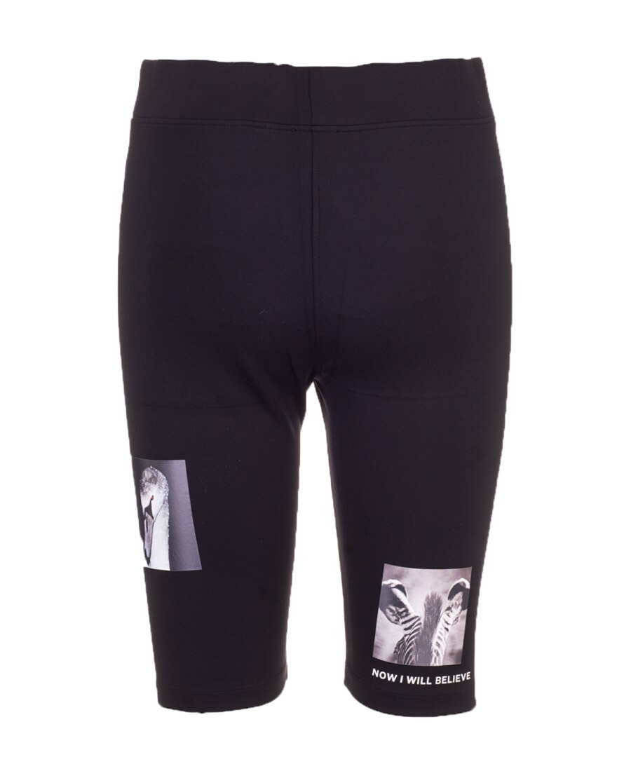 Burberry Montage Printed Cycling Shorts In Black