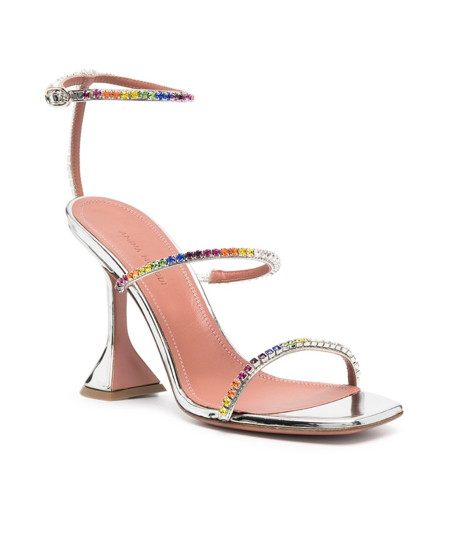 AMINA MUADDI HIGH HEELED SANDALS 