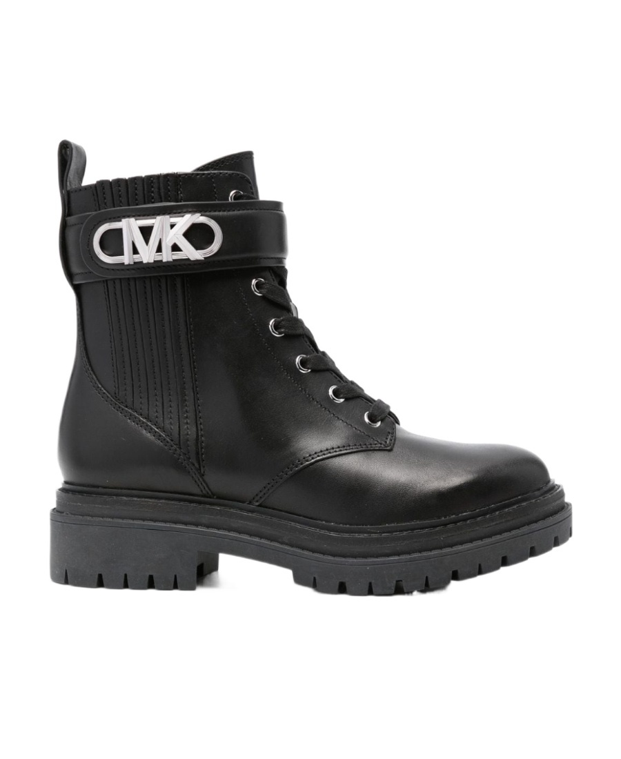 Michael Michael Kors Parker 40mm Leather Ankle Boots In Black