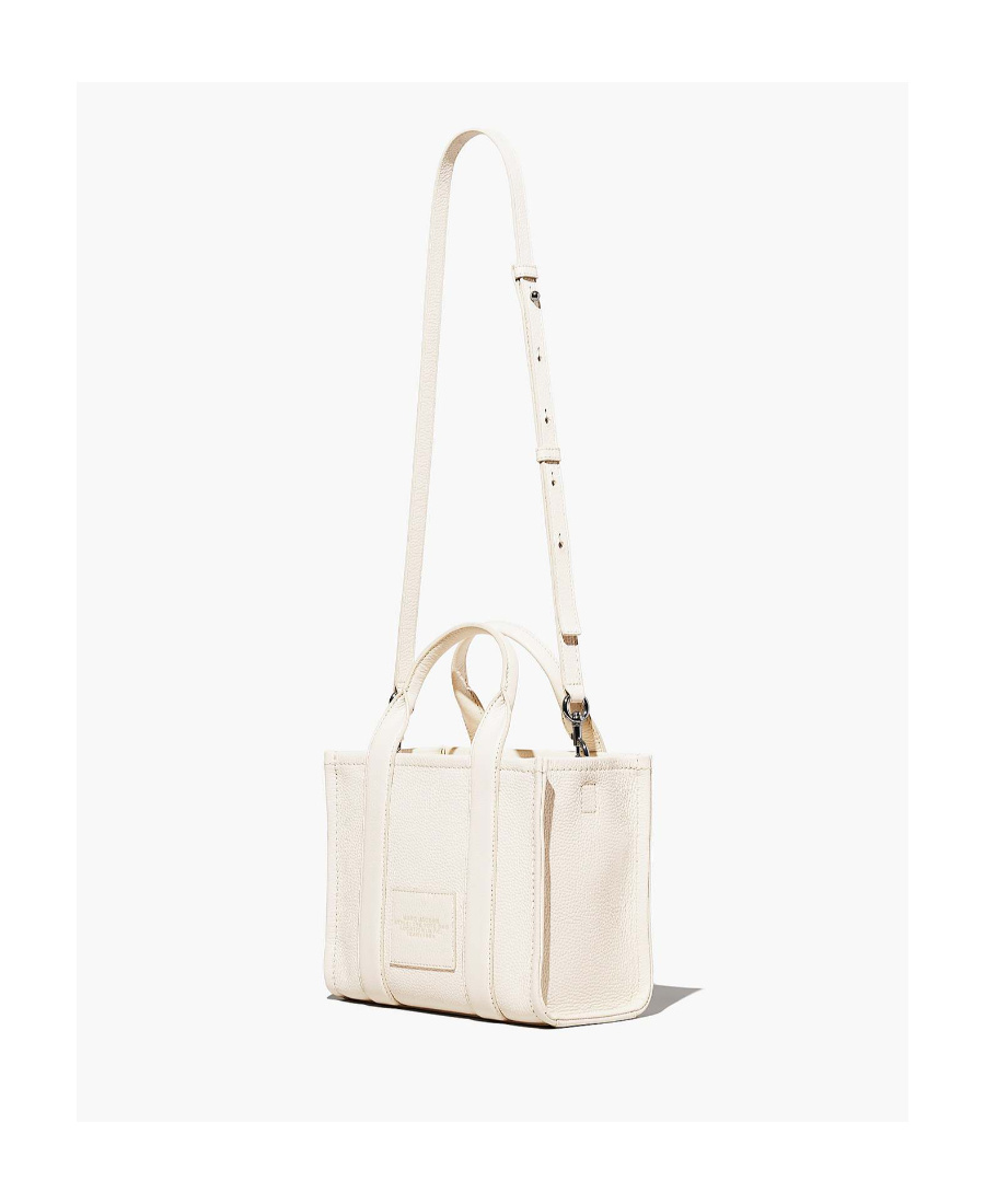 Marc Jacobs The Leather Mini Tote Bag In White