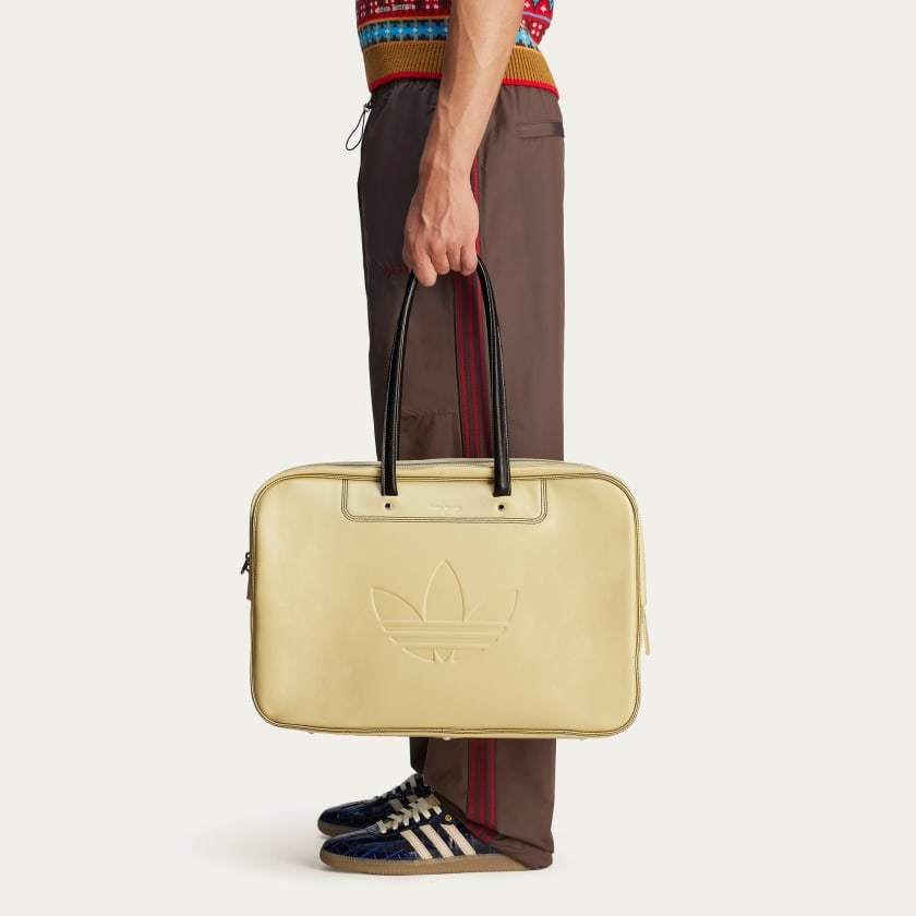 Adidas X Wales B Onner X Wales Bonner Trefoil-debossed Holdall In Nude