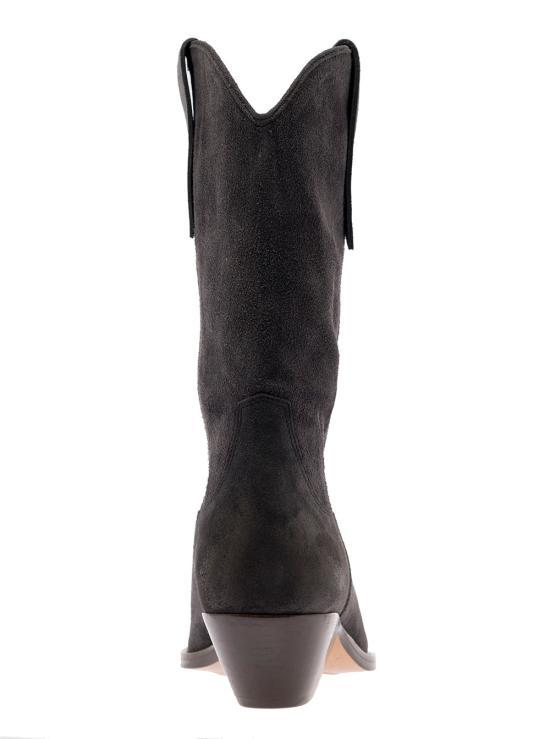 Isabel Marant Ankle Boots In Luxurious Calf Velvet Leather With Sleek Design And Quality Finish In Black