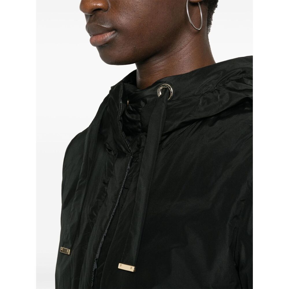 Max Mara Double-sided Down Jacket In Black