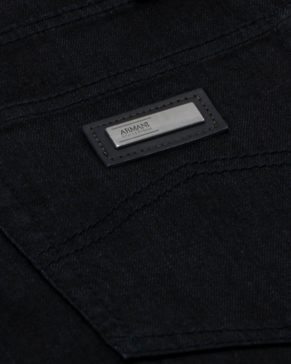 Armani Collezioni Logo Jeans In Black