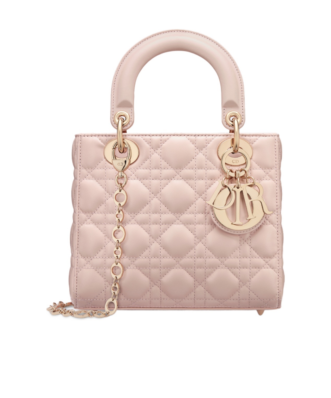 Dior Small Lady Shoulder Bag In Rouge Pink ModeSens