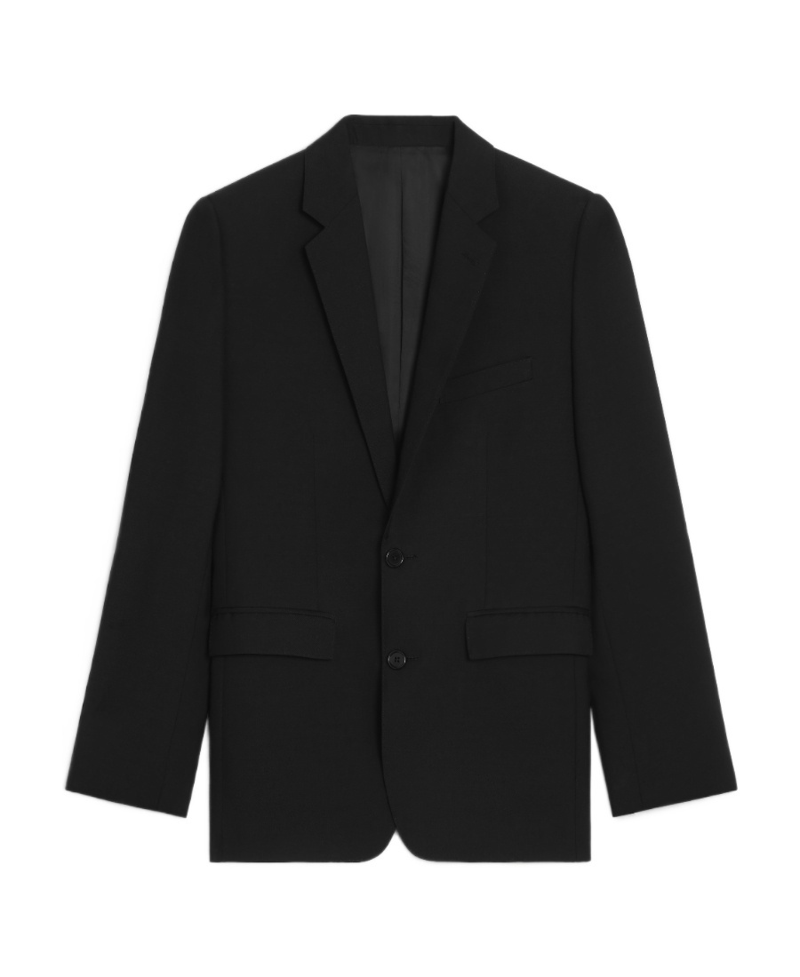 Celine Single-breasted Wool Coat In Black