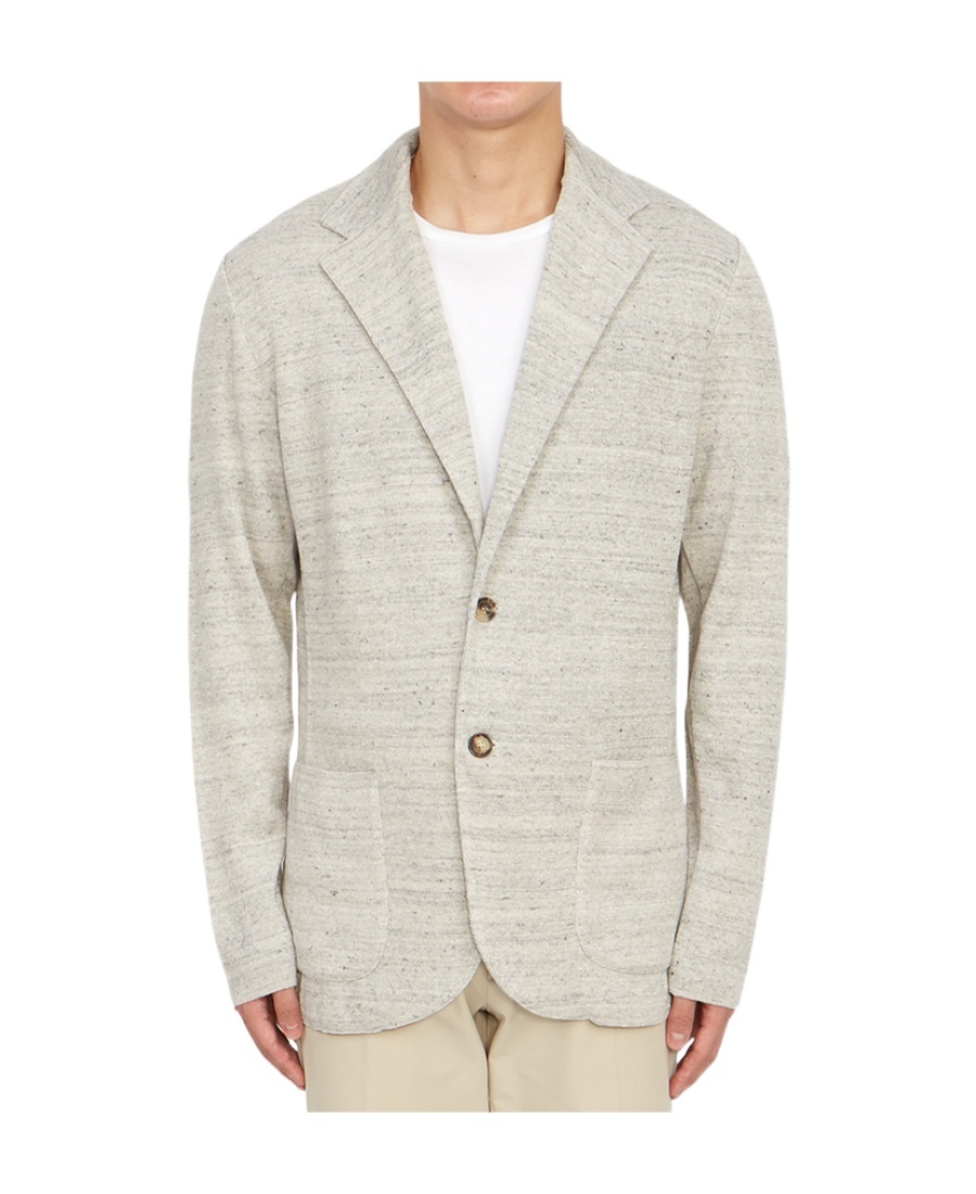 Lardini Long-sleeved Casual Jacket In White