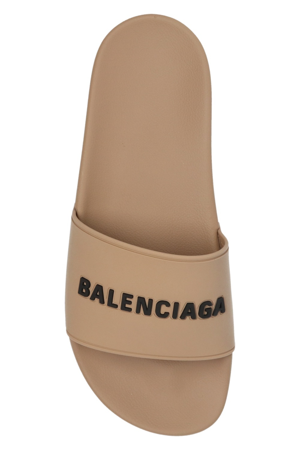 Balenciaga Logo Slide In Brown