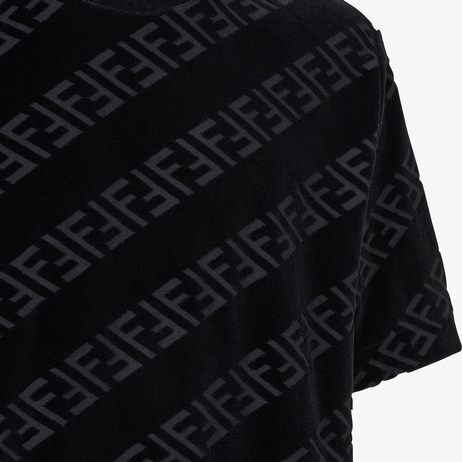Fendi Ff Logo-print T-shirt In Black