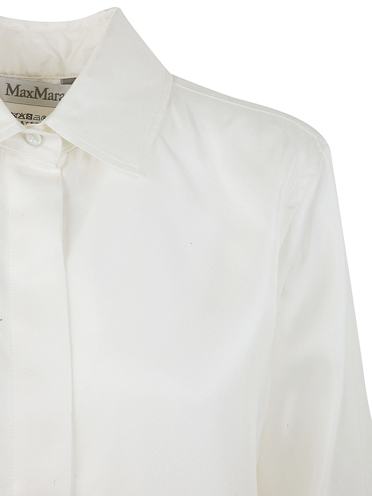 Max Mara Women White Cotton Shirt In White