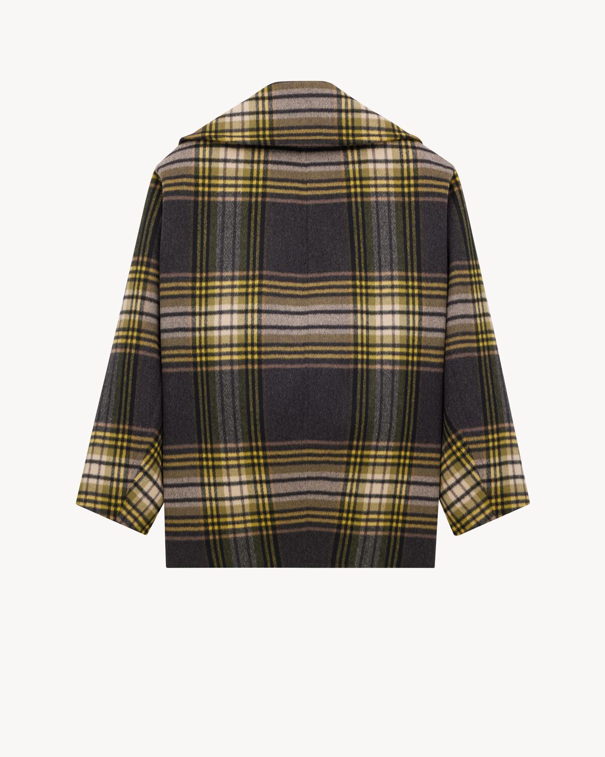 Saint Laurent Caban Coat Coats And Trench Coats Multicolor In Brown