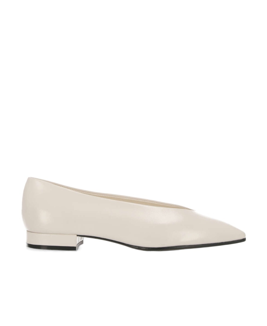 Loro Piana Pointed Ballet Shoes In White