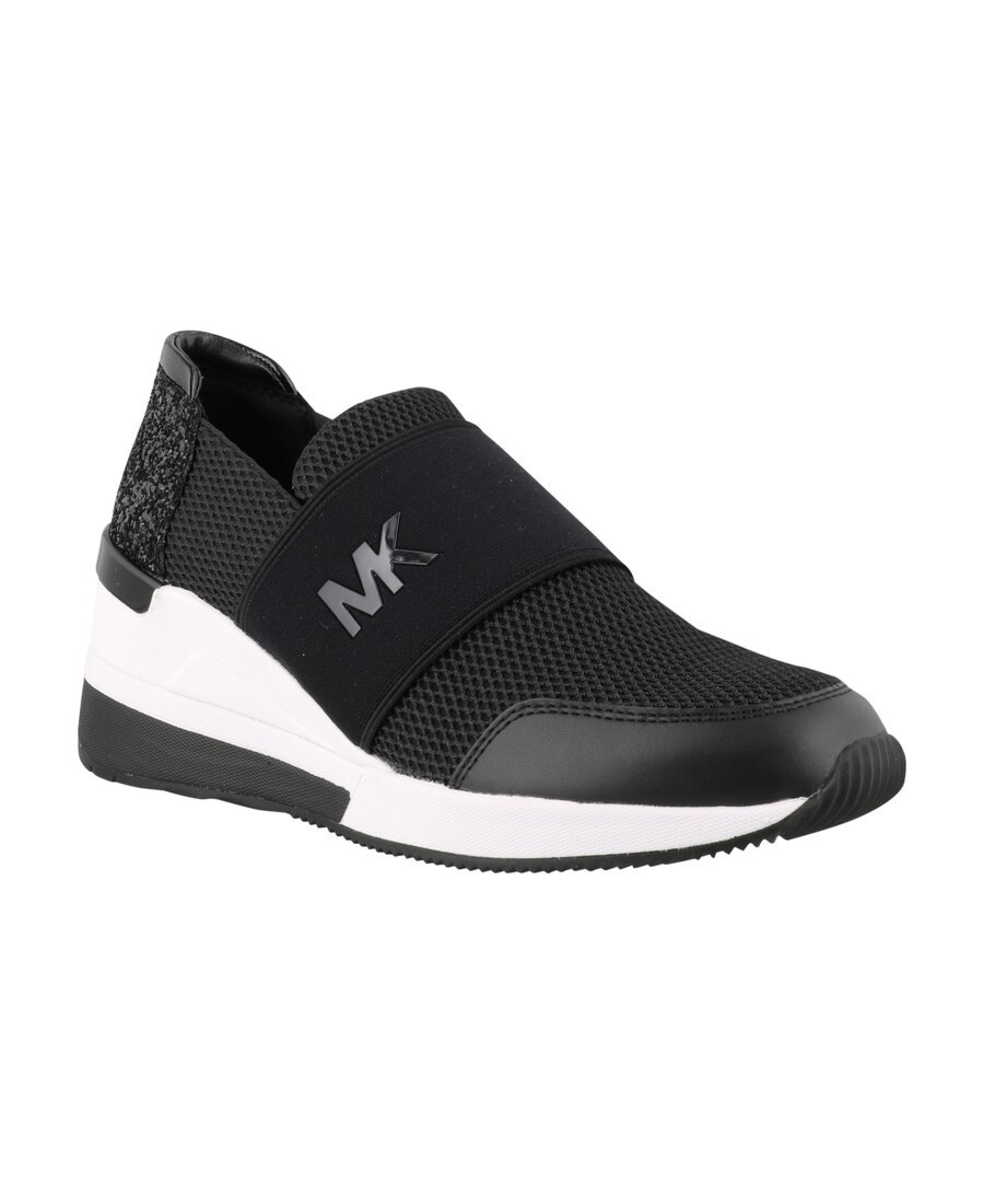 Shop Michael Kors Felix Slip-on Sneakers In Black
