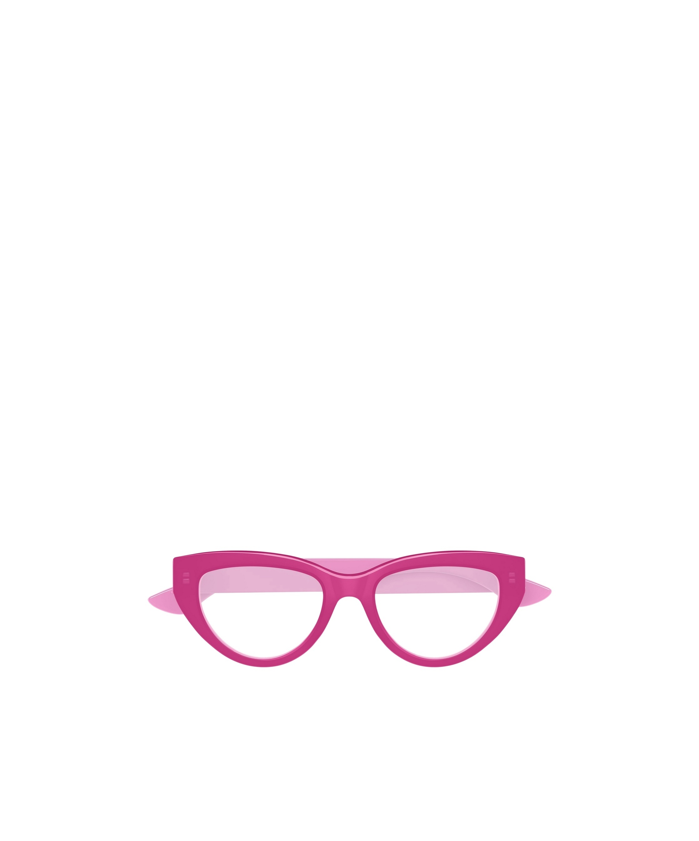 Alexander Mcqueen Eyewear Cat-eye Frame Glasses In Pink