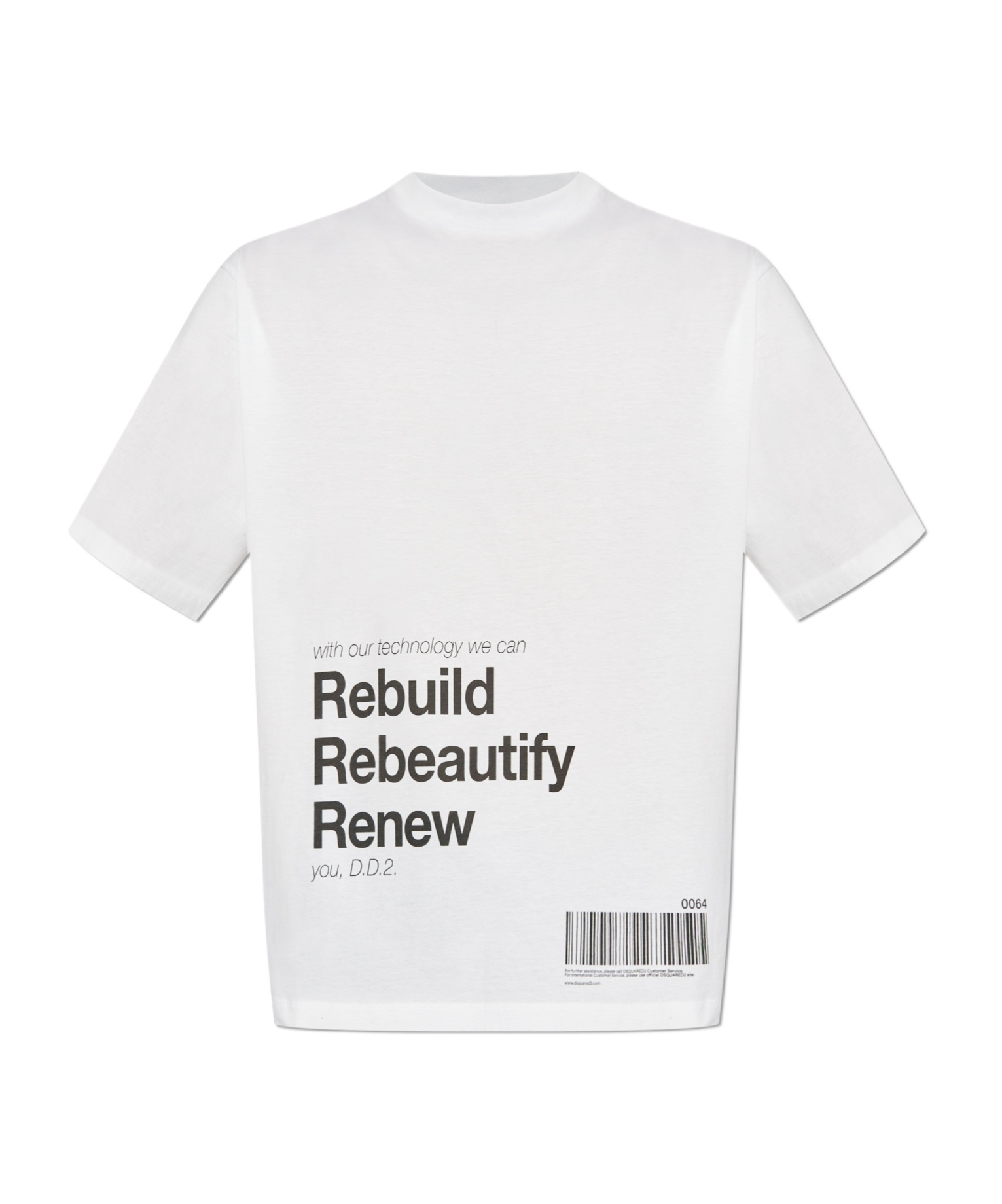 Shop Dsquared2 Rebuild Rebeautify Renew T-shirt In White