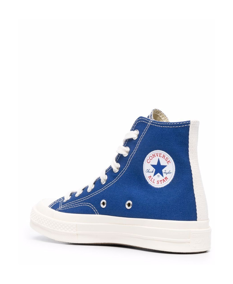 Shop Comme Des Garçons Play X Converse High-top Sneakers In Blue
