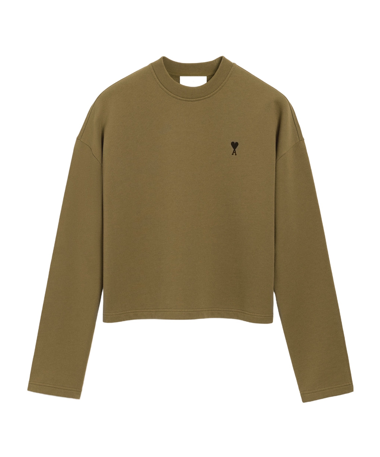 Ami Alexandre Mattiussi Ami Paris Bronze Ami Paris De Coeur Sweatshirt In Green