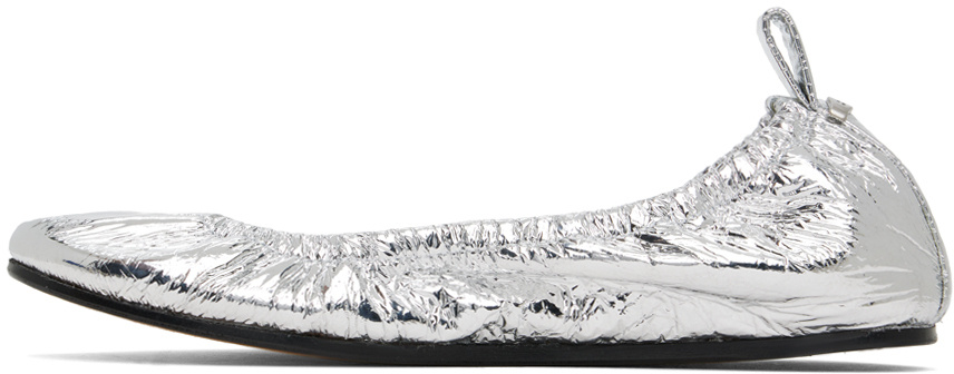 Isabel Marant Belna Ballet Flats In Silver