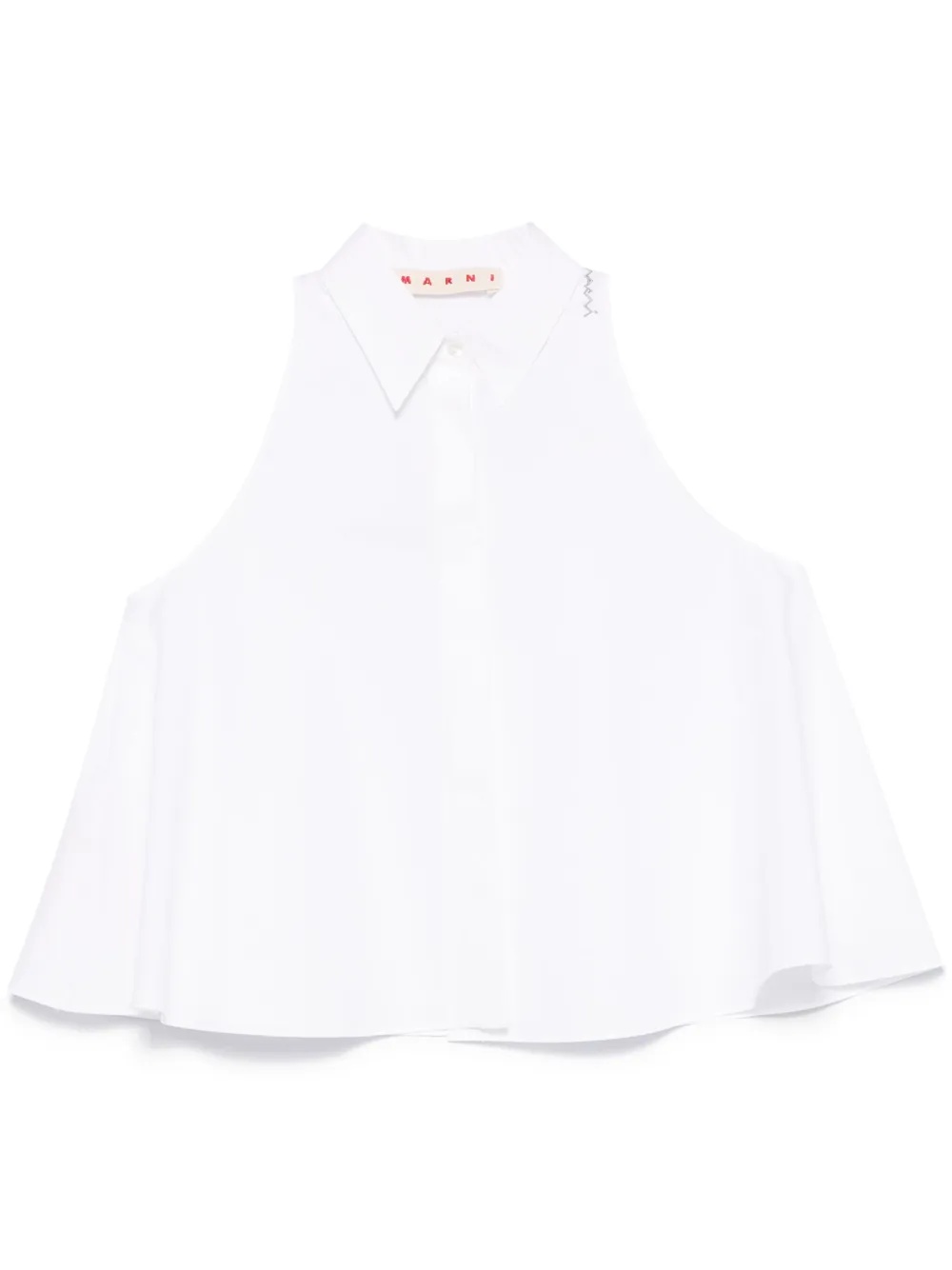 Marni Organic Cotton Tank Top In White
